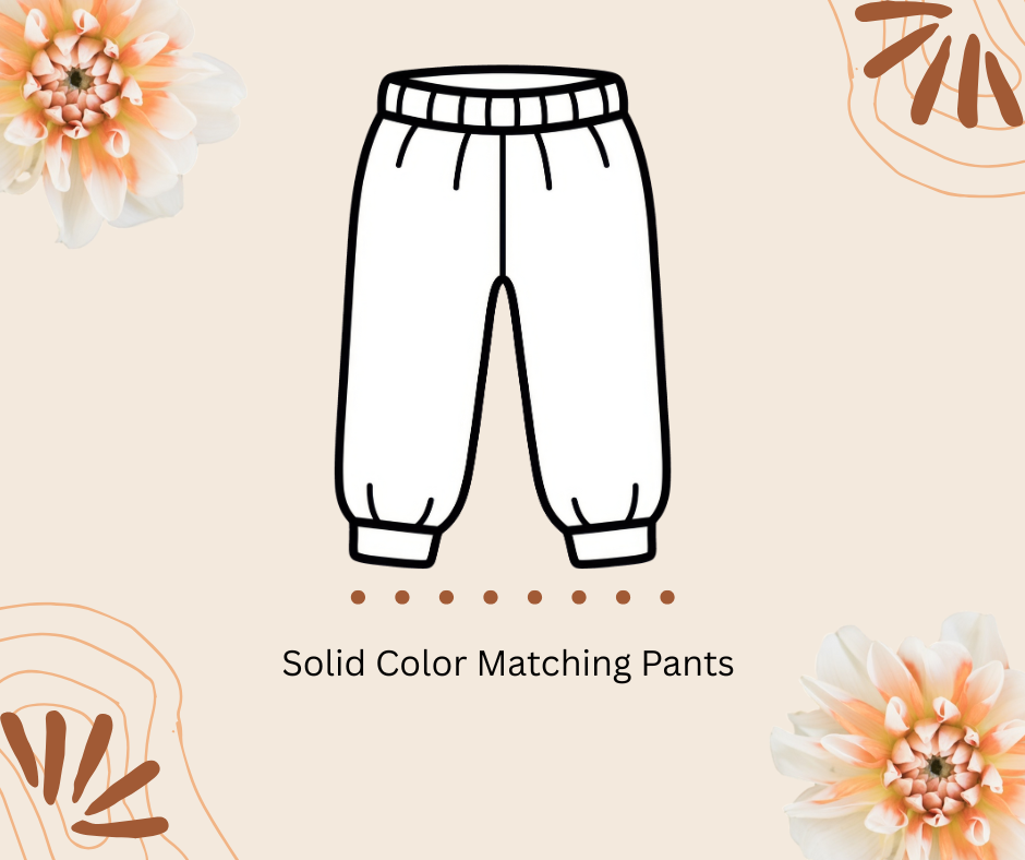 Solid Color Matching Pants